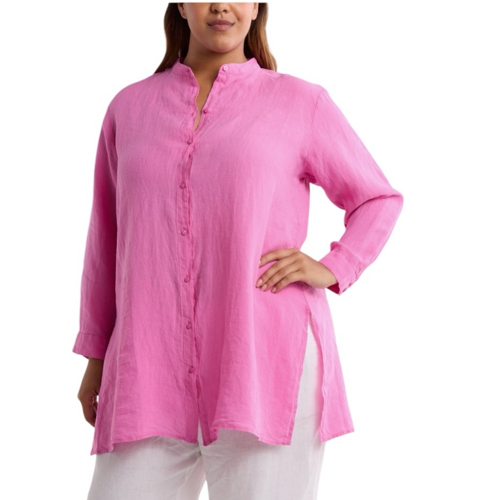 Eileen Fisher Longline button up shirt